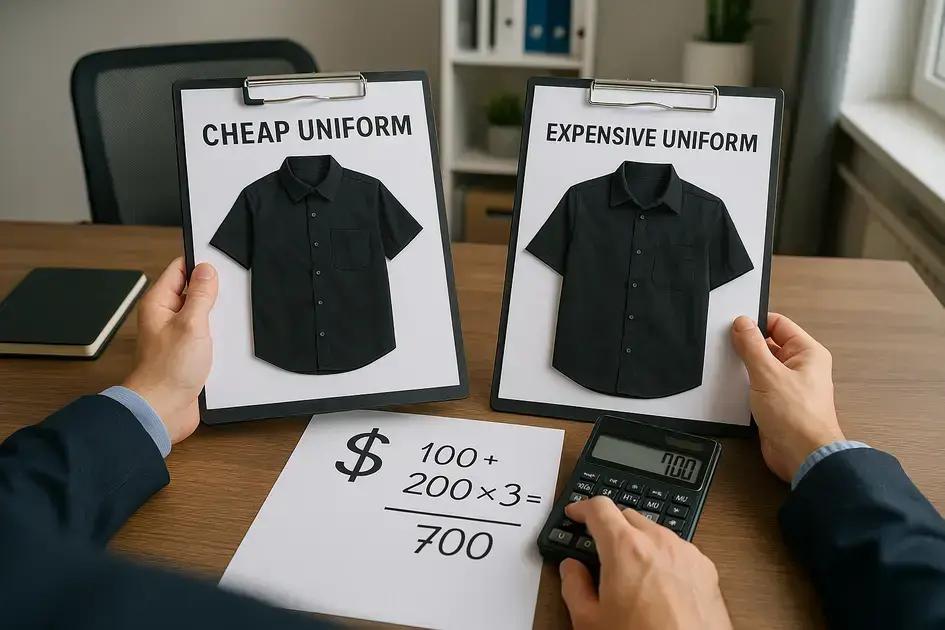 Uniforme barato sai caro? Como calcular o custo real